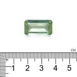 Rechthoekig geslepen groene toermalijn Pistachegroen 11.11 karaat
