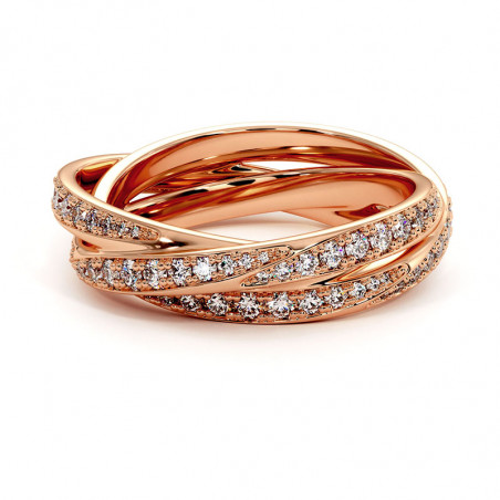 Diamant Liebesband Ring