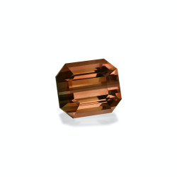 bi-kleurige toermalijn rechthoekige snit 17.05 karaat