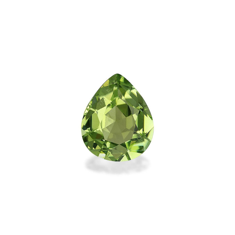 Pear-cut Green Tourmaline Lime Green 3.64 carats