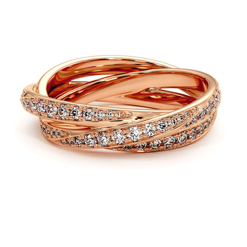 Anillo de Diamantes Lazos de Amor