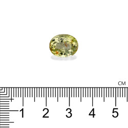 Kupfer-Turmalin lengte OVAL Limettengr&uuml;n 5.23 karaten
