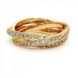 Bague Diamants Liens D'amour