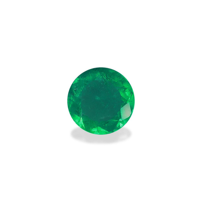 ROUND-cut Colombian Emerald Green 0.92 carats