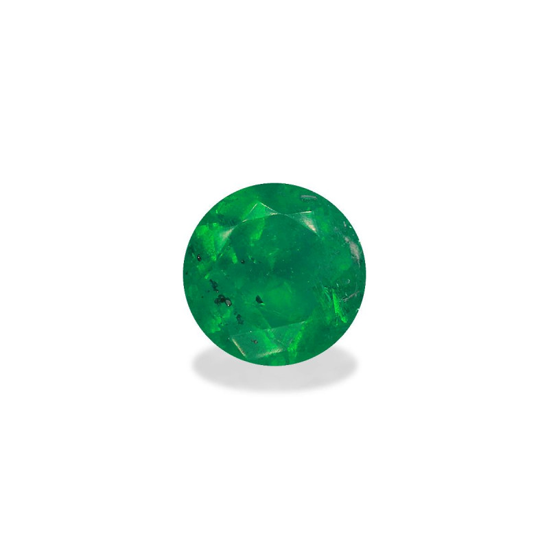 ROUND-cut Colombian Emerald Green 0.57 carats
