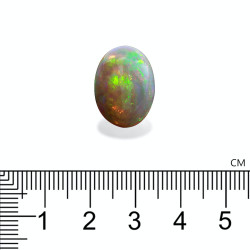 Ovale witte Ethiopische opaal van 9,22 karaat