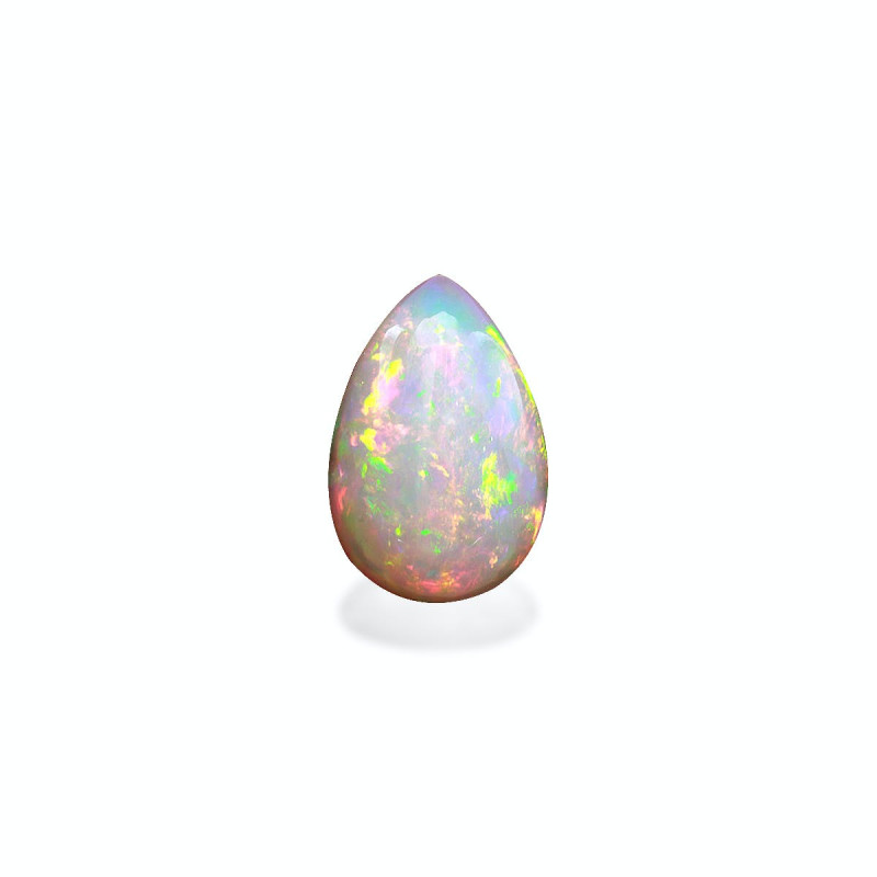 Pear-cut Ethiopian Opal White 13.23 carats