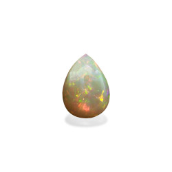 Opal aus &Auml;thiopien lengte Birne Wei&szlig; 8.81 karaten