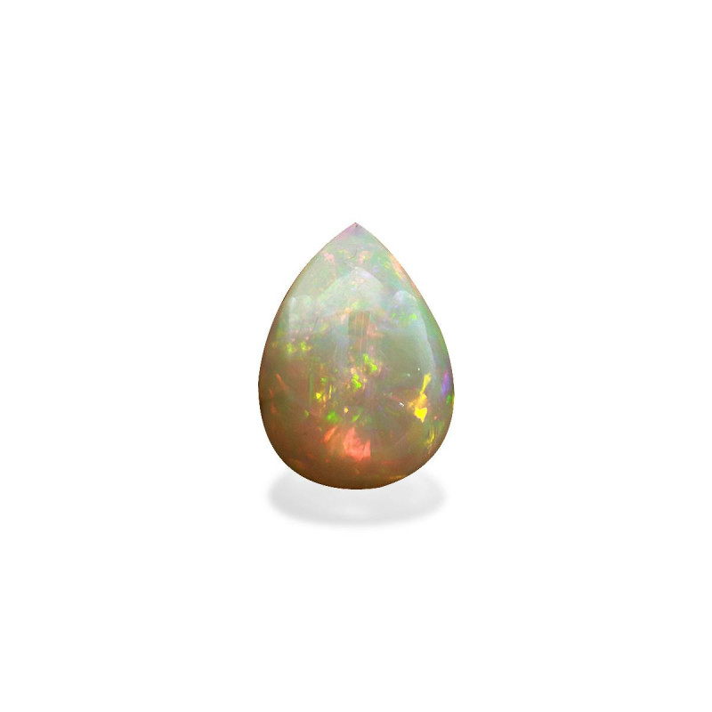 Opale d'Ethiopie taille Poire 白色 8.81 carats