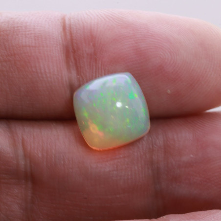 埃塞俄比亚蛋白石 taille 靠垫 白色 4.11 carats