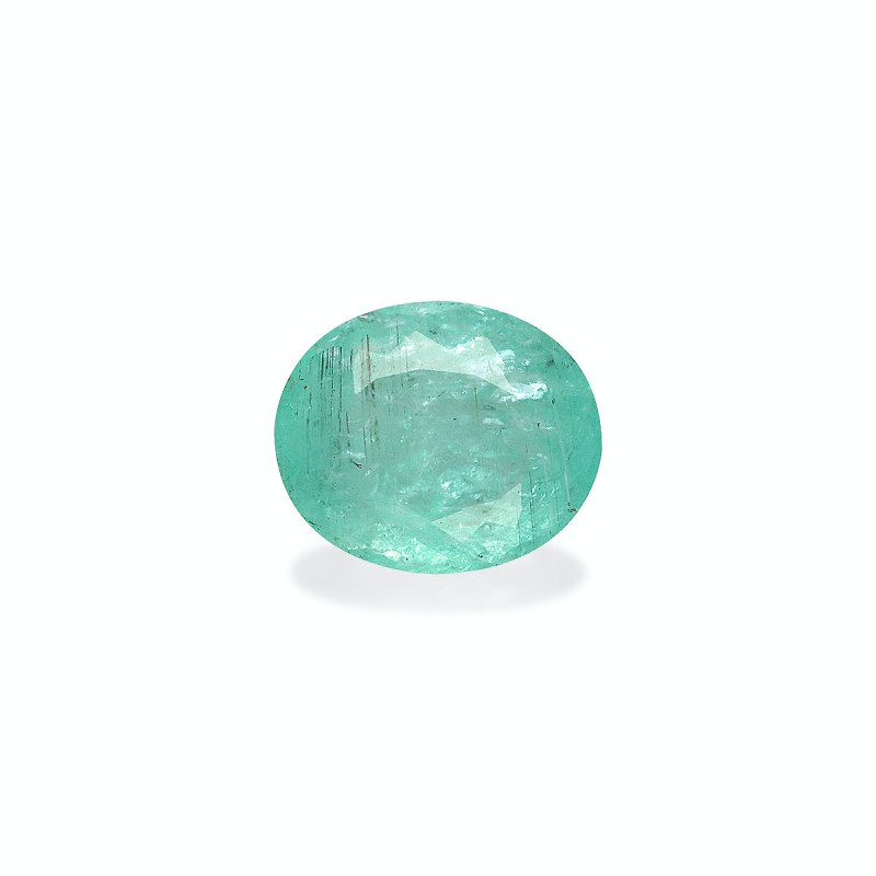 帕拉伊巴电气石 taille 椭圆形 海沫绿 6.84 carats