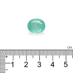 Ovale geslepen Paraiba-toermalijn Seafoam Groen 6.84 karaat