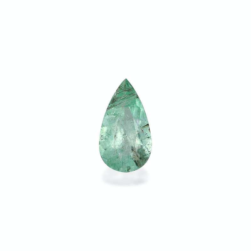 Pear-cut Paraiba Tourmaline Seafoam Green 1.11 carats