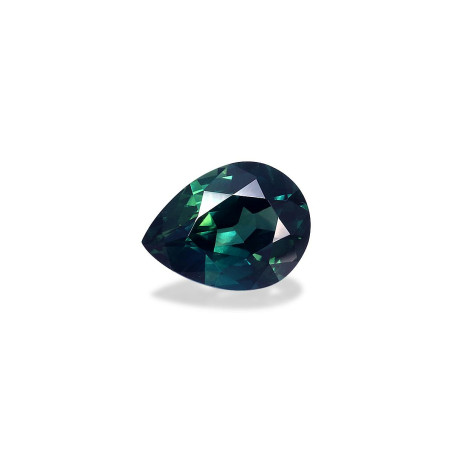 teal sapphire taille 梨子 绿色 1.24 carats