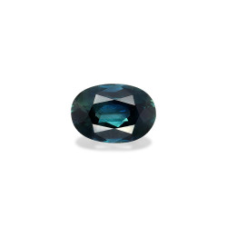 teal sapphire taille 椭圆形 蓝色...