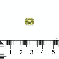 Chrysoberyl OVALE snit Lemon Yellow 1,95 karaat