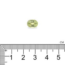 Chrysoberyl OVALE snit Lemon Yellow 2,56 karaat