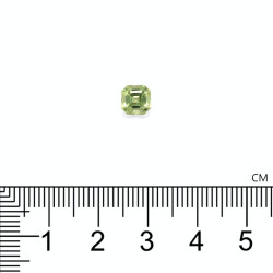 Chrysoberyll lengte QUADRAT Limettengr&uuml;n 1.39 karaten
