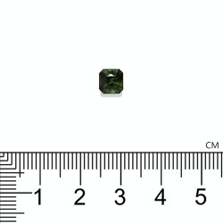 vierkante teal saffier groen 1,36 karaat