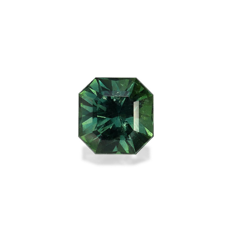 teal sapphire taille CARRÉ Vert 1.40 carats