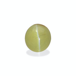 Oog van de kat (chrysoberyl) OVALE snit Limegroen 5,35 karaat