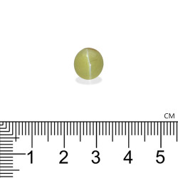 Oog van de kat (chrysoberyl) OVALE snit Limegroen 5,35 karaat