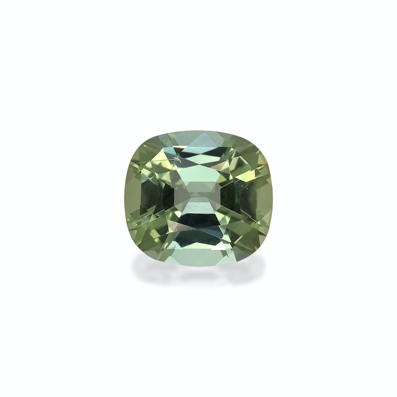 CUSHION-cut Green Tourmaline Pale Green 5.85 carats