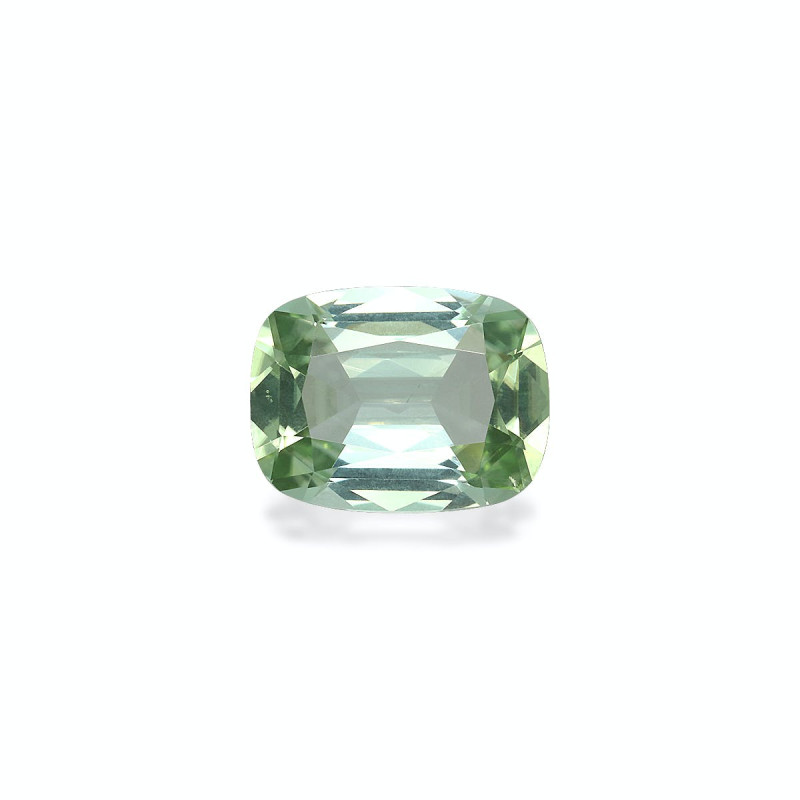 CUSHION-cut Green Tourmaline Pale Green 3.77 carats