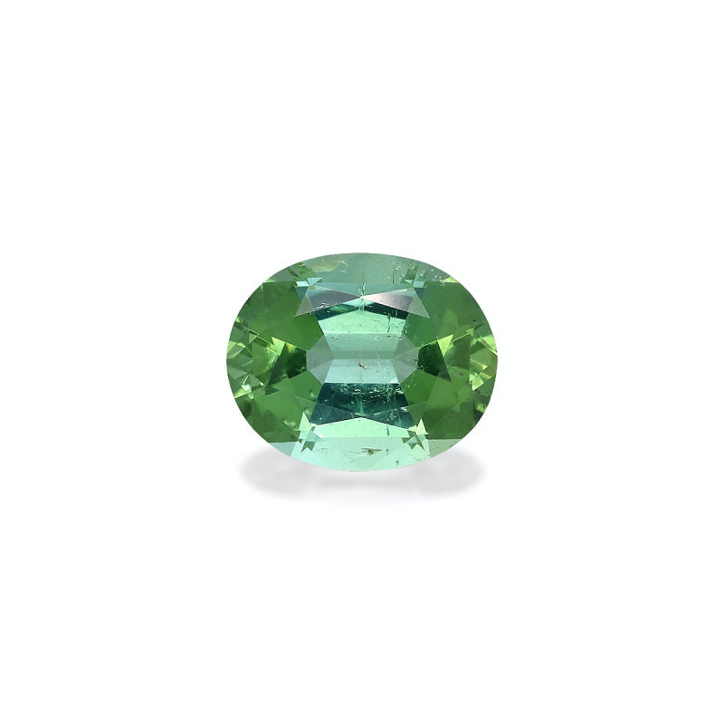 OVAL-cut Green Tourmaline Seafoam Green 3.79 carats