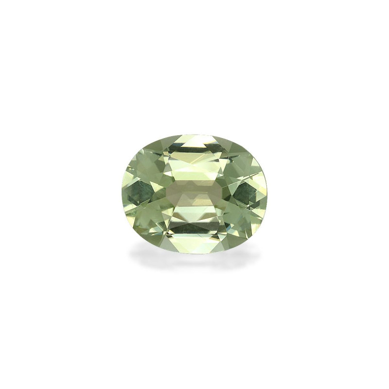OVAL-cut Green Tourmaline Pale Green 4.09 carats
