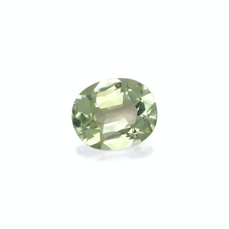 Grüner Turmalin lengte OVAL Blasses Grün 4.09 karaten