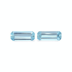 RECTANGULAR-cut Aquamarine...