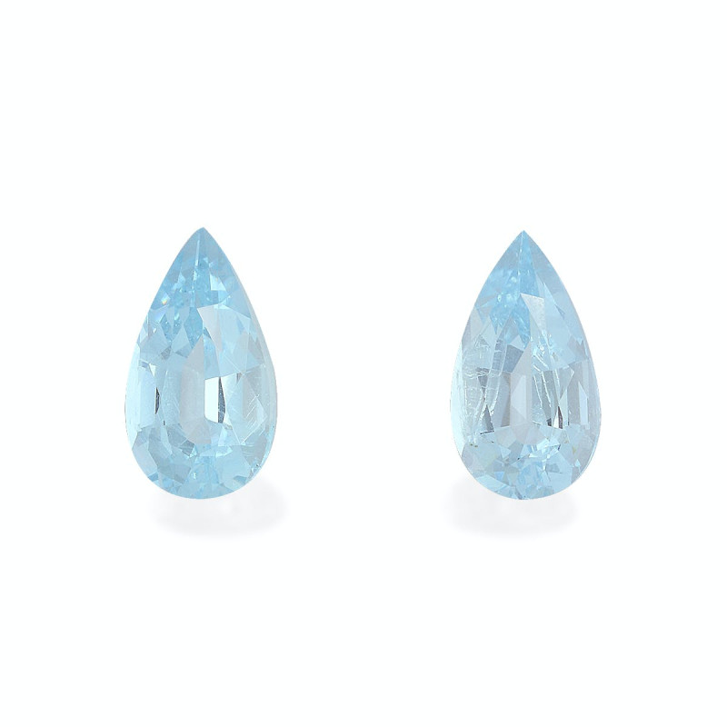 Pear-cut Aquamarine Sky Blue 4.15 carats