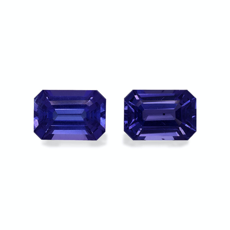 Tanzanite taille RECTANGULARE Violet Blue 6.37 carats