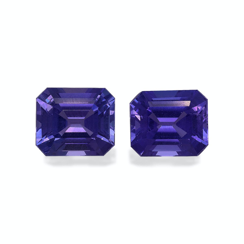 RECTANGULAR-cut Tanzanite Violet Blue 4.96 carats