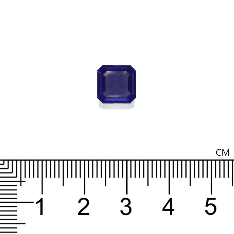 Tanzanite Violette Naturelle 7 Carats - Coupe Coussin Carré - Exceptionnellement Rare - Neuf