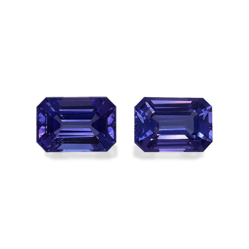 RECTANGULAR-cut Tanzanite Violet Blue 8.52 carats