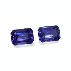 Rechthoekig geslepen Tanzaniet Violet Blauw 8,52 karaat