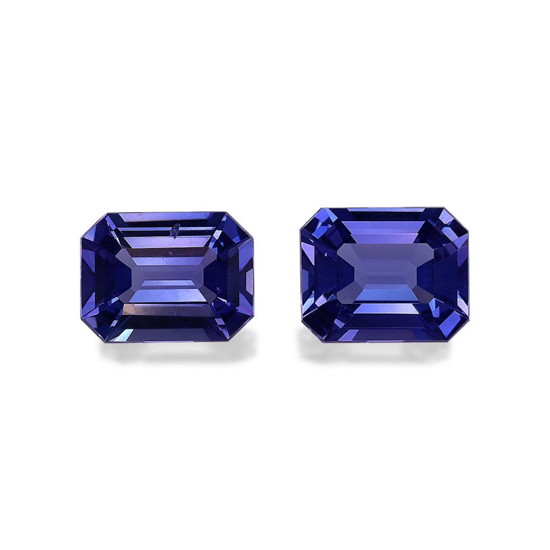 RECTANGULAR-cut Tanzanite Violet Blue 7.32 carats