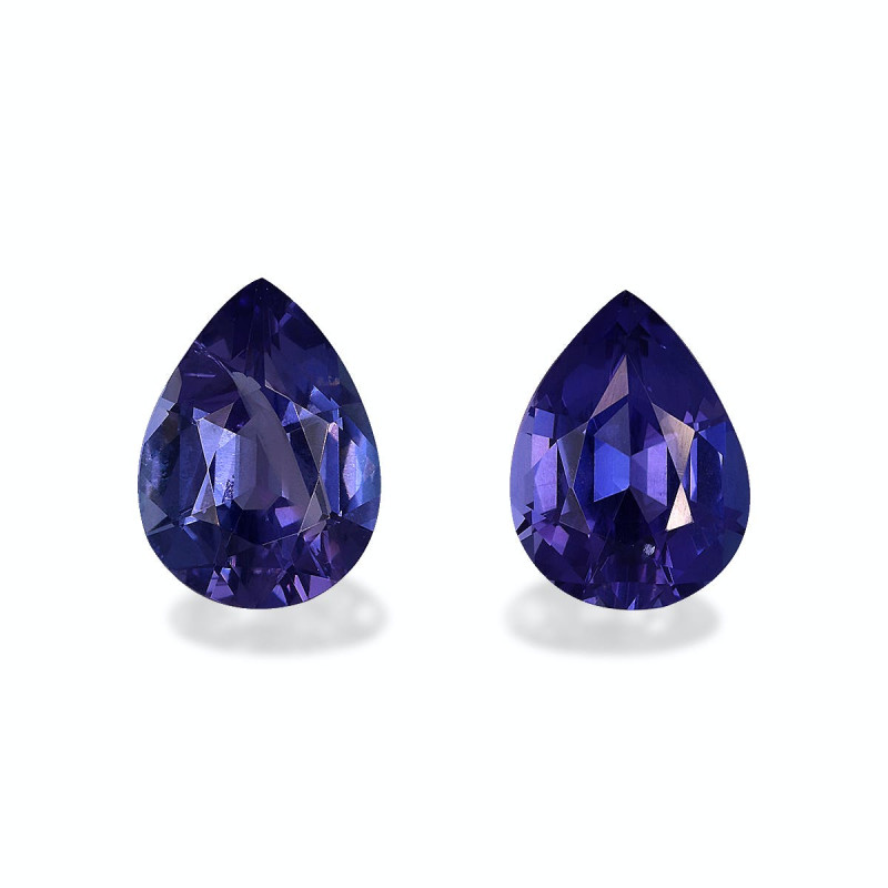 Pear-cut Tanzanite Blue 6.46 carats