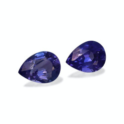 Peervormige blauwe Tanzaniet 6.46 karaat