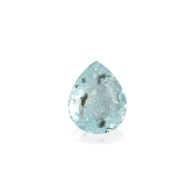 Tourmaline Paraiba taille Poire Bleu Ciel 2.73 carats
