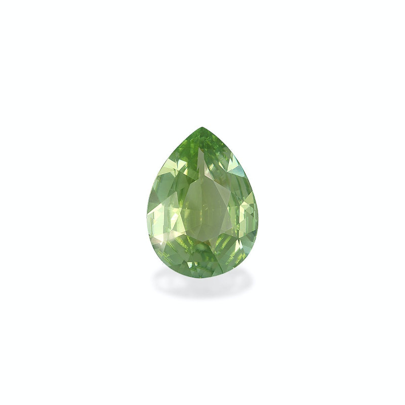 Pear-cut Cuprian Tourmaline Olive Green 12.83 carats