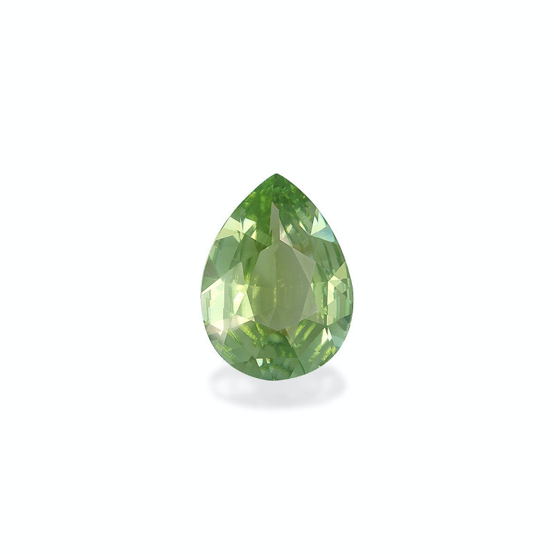 Turmalina Cobre taille Poire Vert Olive 12.83 carats