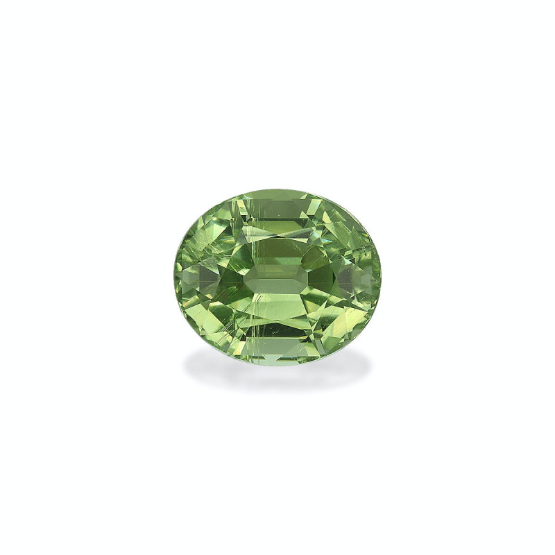Tourmaline Cuivre taille OVALE Vert Olive 24.25 carats
