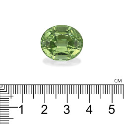 Ovale geslepen Olijfgroene Koper Toermalijn van 24,25 karaat