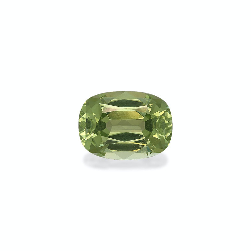 CUSHION-cut Cuprian Tourmaline Lime Green 6.14 carats