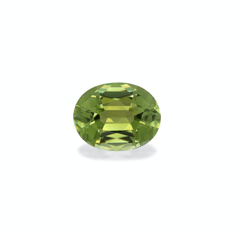 OVAL cut Cuprian Tourmaline Pistachio Green 18.02 carats
