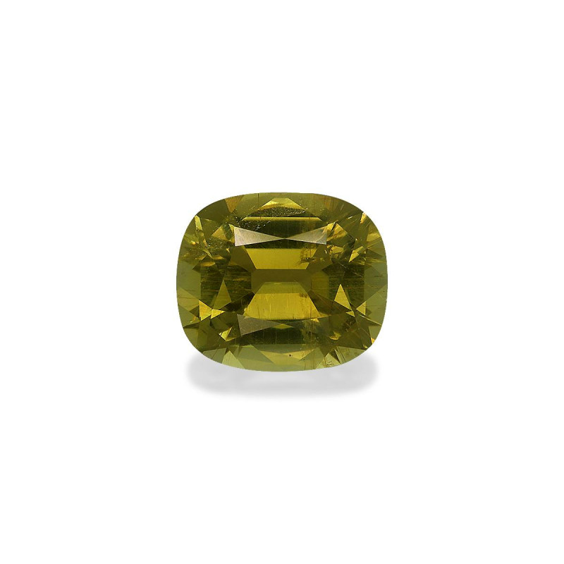 CUSHION-cut Cuprian Tourmaline Moss Green 6.16 carats