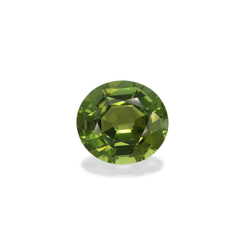 Tourmaline Cuivre taille OVALE Forest Green 21.42 carats